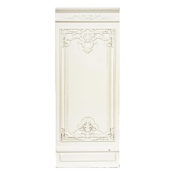 Dolls House 4" Wide Wall Panel French Boiserie Style White JBM DIY Accessory 1:12