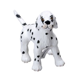 1:24 Scale Dollhouse Miniature Dalmatian Dog Laying Down 