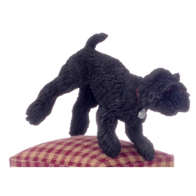 Dolls House Black West Highland Terrier Leg Up Miniature Pet Dog