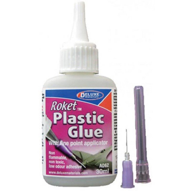 Deluxe Roket Plastic Glue with Superfine Glue Applicator 30ml