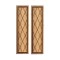 Dolls House Cross Hatch Shutters Wooden 1:12 Scale Laser Cut Window Accessory