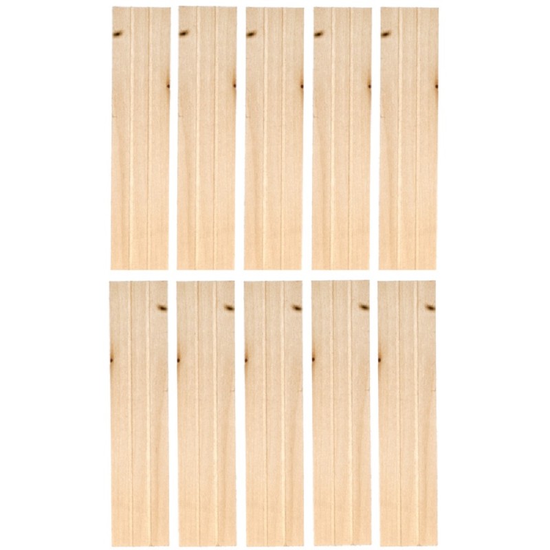 Dolls House Economy Grooved Shutters 1:12  Laser Cut Window Accessory 5 Pairs