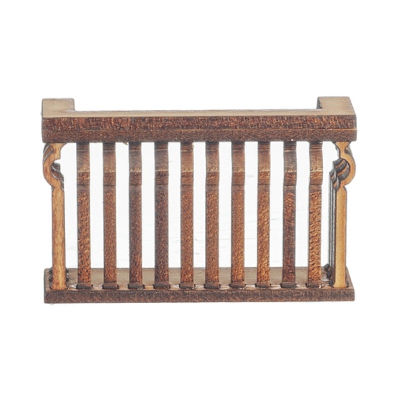 Dolls House Balcony Square C Curve Laser Cut Wooden Gallery 1:12 Scale