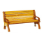 Dolls House Wooden Slat Garden Bench 1:24 Half Inch Beach Outdoor Park Furniture
