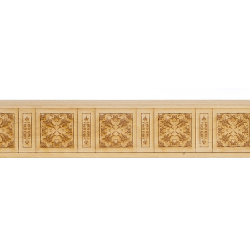 Dolls House Wainscot Interior Two Pattern Paneling Laser Cut Wood Wainscoting