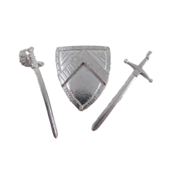 Dolls House Miniature Ornamental 1.12 Scale Knights Shield Pewter Shield 