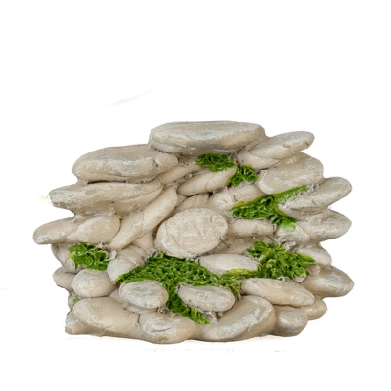 Dolls House Grey Stone Pile Miniature Garden Landscaping Accessory