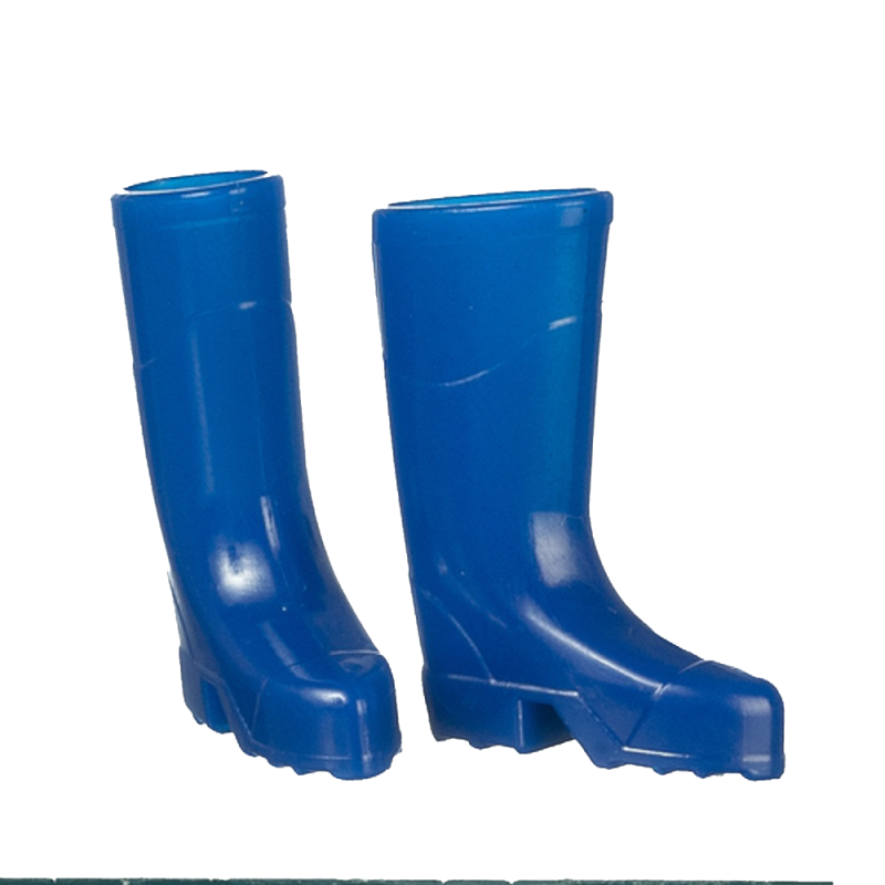 Dolls House Blue Wellington Boots Wellies 1:12 Garden Accessory