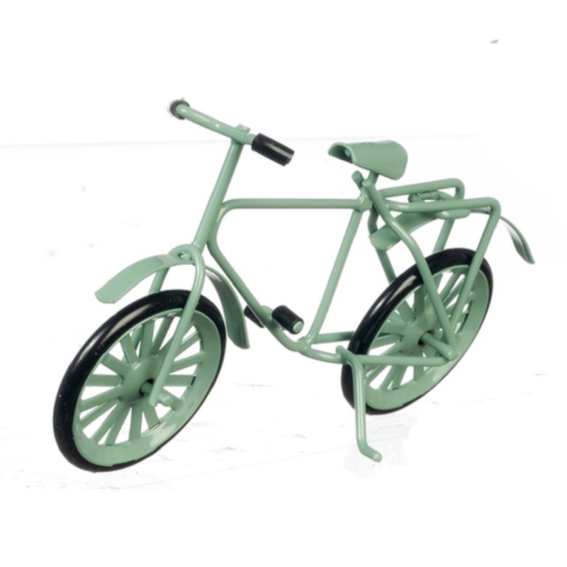 Dolls House Small Green Bicycle Bike Miniature 1:12 Scale Garden Accessory 