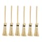 Dolls House 6 Besom Brooms Witches Broomstick Kitchen Garden Halloween Accessory