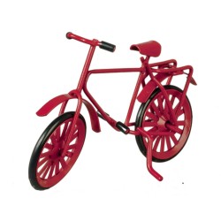 Dolls House Red Metal Bicycle Bike Miniature 1:12 Scale Garden Accessory Small