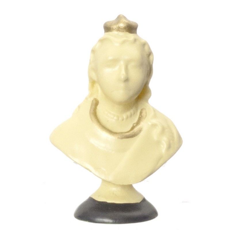 Dolls House Queen Victoria Bust Miniature Ornament 1:12 Scale Accessory 