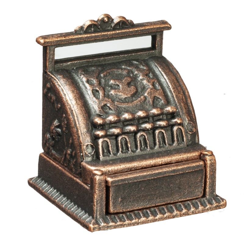 Dolls House Bronze Victorian Cash Register Till Miniature Shop Pub Bar Accessory