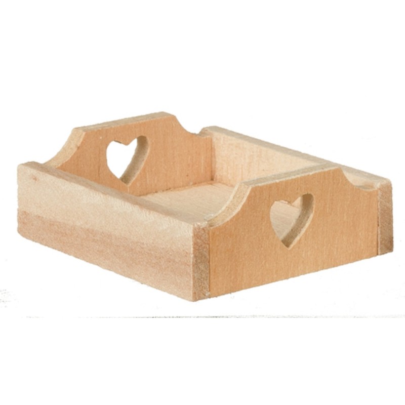 Dolls House Heart Tray Crate Box Miniature Fruit Veg Shop Store Market Accessory