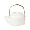 Dolls House White Kettle Miniature Teapot 1:12 Scale Metal Kitchen Accessory