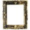 Dolls House Gold Empty Ornate Antique Picture Frame Miniature 1:12 Accessory