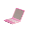 Dolls House Pink Metal Laptop Computer Miniature Modern Accessory 1:12 Scale