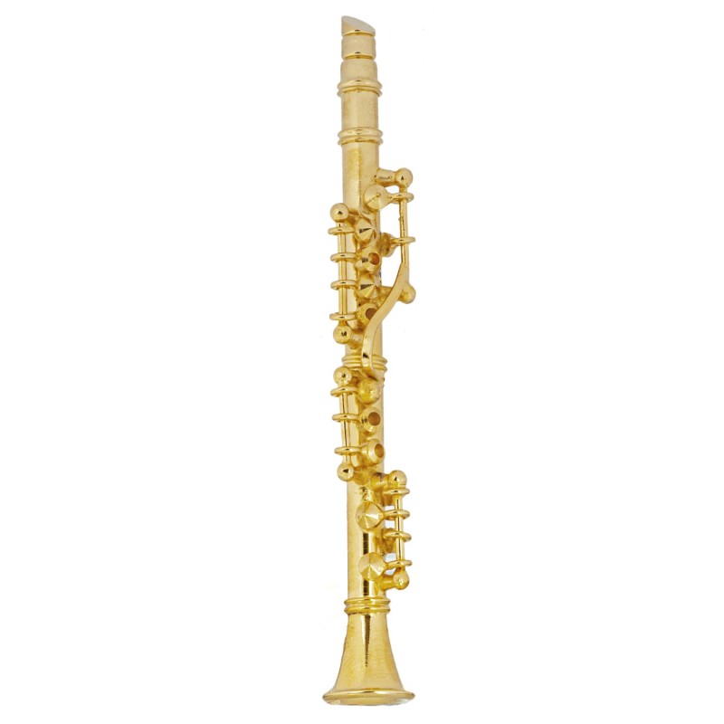 Dolls House Sopranino Saxophone Brass Miniature Music Room School Instrument