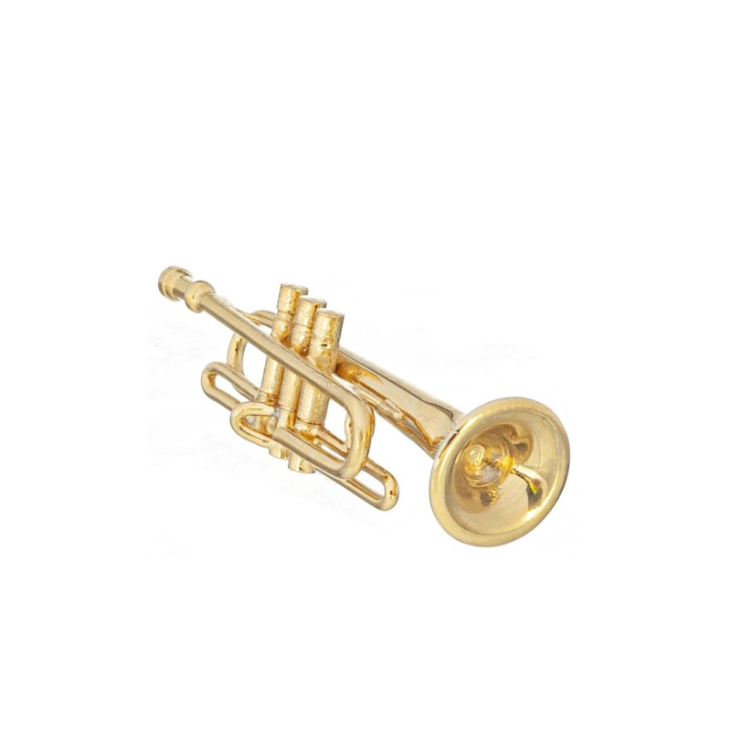 Dolls House Trumpet Brass Miniature Music Room School Instrument 1:12 Scale