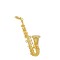Dolls House Saxophone Brass Miniature Music Room School Instrument 1:12 Scale