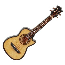 Dolls House Guitar Newporter Miniature Music Room School Instrument 1:12 Scale
