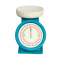 Dolls House Blue Wooden Weighing Scales Miniature Kitchen Grocery Shop Accessory