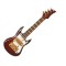 Dolls House Electric Guitar S Type Brown Miniature Music Room School Instrument