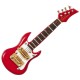Dolls House Electric Guitar S Type Red Miniature Music Room Instrument Small