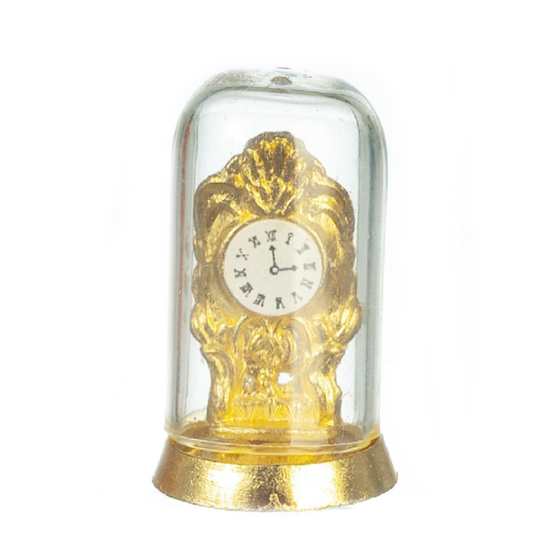 Dolls House Gold Anniversary Clock Miniature 1:12 Scale Ornament Accessory