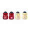 Dolls House Red Cream Blue Canister Set Storage Jars Miniature Kitchen Accessory