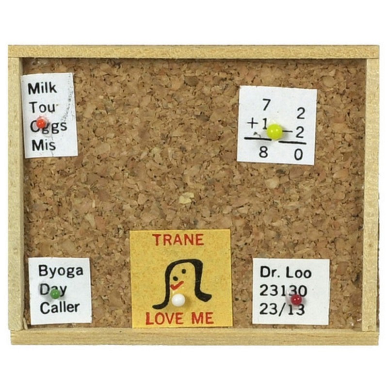 Dolls House Cork Memo Board Miniature Kitchen Study Office Accessory Dolls House Cork Memo Board Miniature Kitchen Study Office Accessory