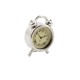 Dolls House Silver Alarm Clock Miniature Traditional Bedroom Accessory 1:12 Scale