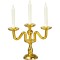 Dolls House 3 Arm Gold Candelabra Miniature Dining Table Accessory 1:12 Scale
