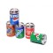 Dolls House 5 Soda Pop Cans Tins Miniature 1:12 Metal Pub Drinks Shop Accessory