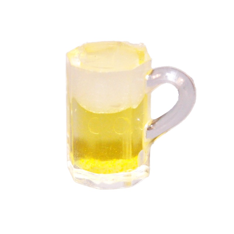 Dolls House Pint of Lager Glass Mug Ale Beer Miniature 1:12 Pub Bar Accessory 