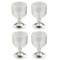 Dolls House 4 Empty Stem Wine Glasses Miniature Bar Dining Room Accessory 1:12