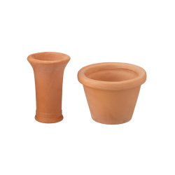 Dolls House Tall Terracotta Planter & Round Pot Miniature Garden Accessory 1:12 Dolls House Tall Terracotta Planter & Round Pot Miniature Garden Accessory 1:12