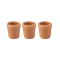 Dolls House 3 Terracotta Plant Pots Miniature Flower Planters Garden Accessory