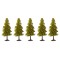 Dolls House 5 Small Spruce Trees Miniature Christmas Garden Scene Accessory