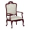 Dolls House Fancy Victorian Mahogany White Armchair Living Room Furniture