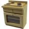 Dolls House Bare Wood Cooker Stove Unit Miniature Wooden Kitchen Furniture 1:12