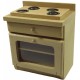 Dolls House Bare Wood Cooker Stove Unit Miniature Wooden Kitchen Furniture 1:12