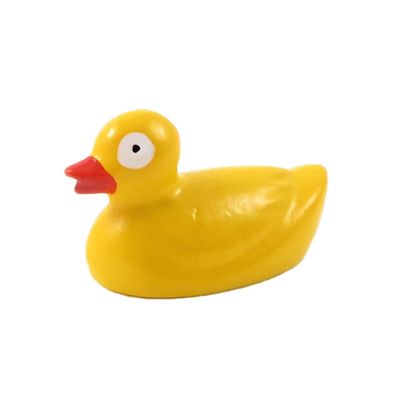 Dolls House Yellow Duck Miniature Bathroom Bath Tub or Garden Pond Accessory