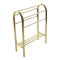 Dolls House Brass Towel Rail Rack Stand with Shelf Miniature Bathroom Accessory