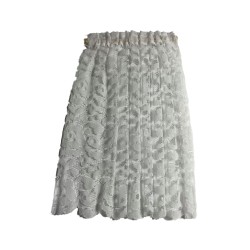 Dolls House White Lace Net Curtain Panel 6" Long Miniature Window Accessory 1:12 Dolls House White Lace Net Curtain Panel 6" Long Miniature Window Accessory 1:12
