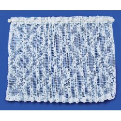Dolls House Picture Window White Lace Net Curtain Miniature Window Accessory Dolls House Picture Window White Lace Net Curtain Miniature Window Accessory