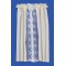 Dolls House Beige Curtains Drapes White Net on Rail Miniature Window Accessory