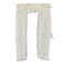 Dolls House Victorian Demi Curtains on Rail Cream 1:12 Scale Window Accessory