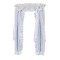 Dolls House Victorian Demi Curtains on Rail White 1:12 Scale Window Accessory