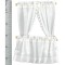 Dolls House White Cabin Curtain Tie Back Set Miniature 1:12 Window Accessory
